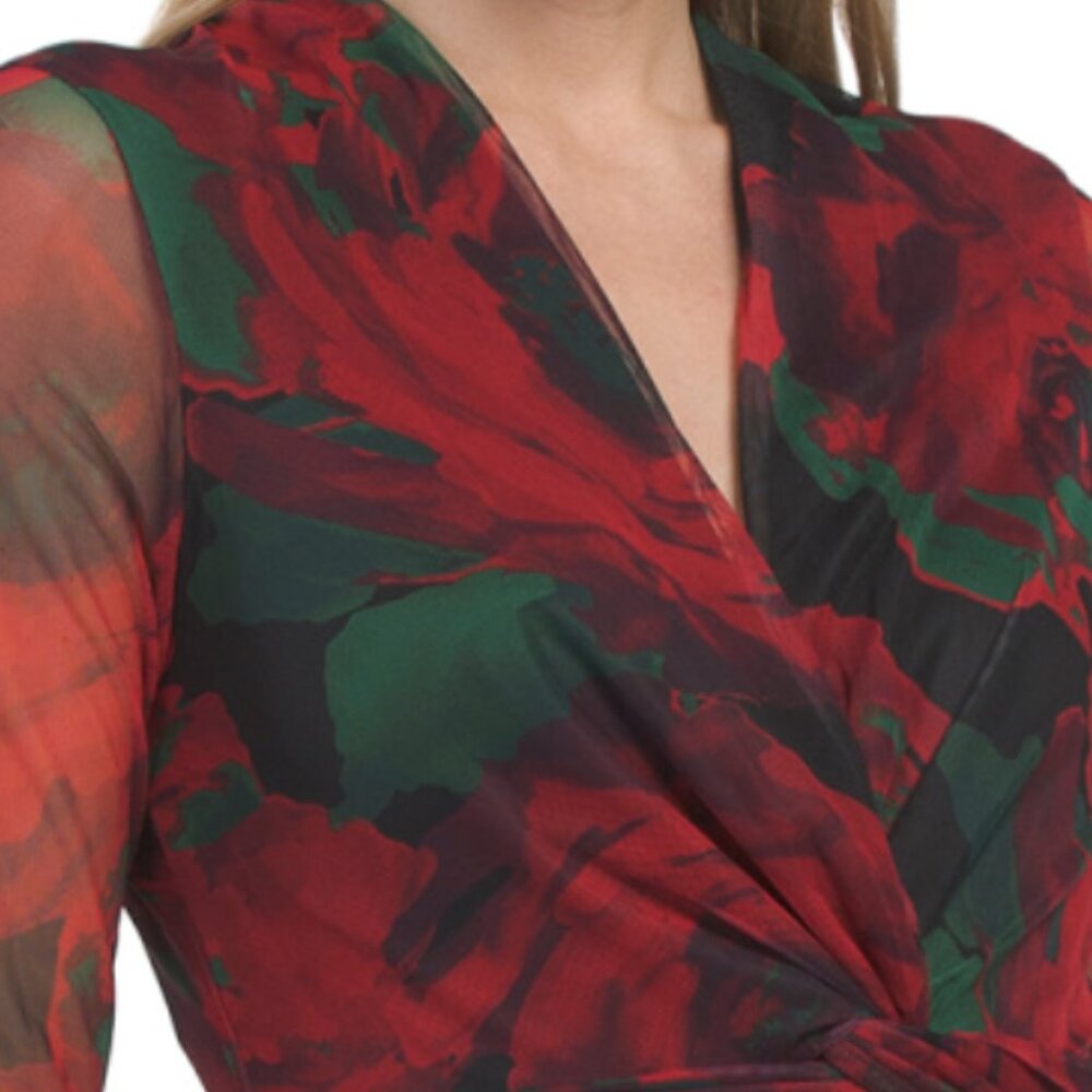 ANNE KLEIN Twist Front Maxi Dress - Picture 2 of 3